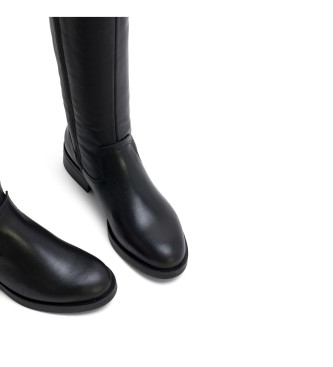 Porronet Elba - Bottes hautes en cuir avec fermeture clair - Noir