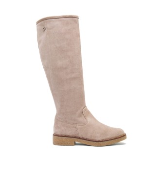 Porronet Botas de Piel Vega beige