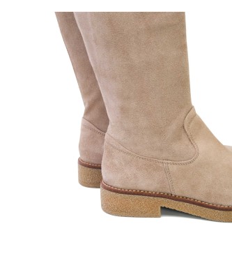 Porronet Botas de Piel Vega beige