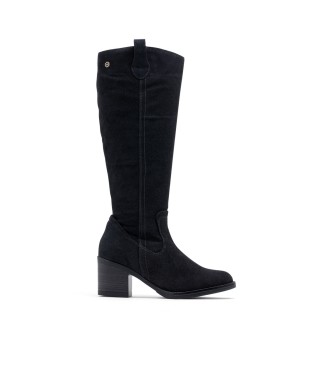 Porronet Jimae - Bottes en cuir zippes - noir