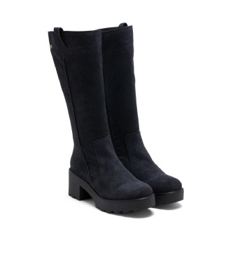 Porronet Meghan Zippered Leather Boots black