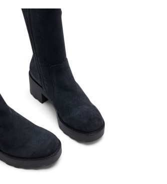 Porronet Bottes en cuir zippes Meghan noir