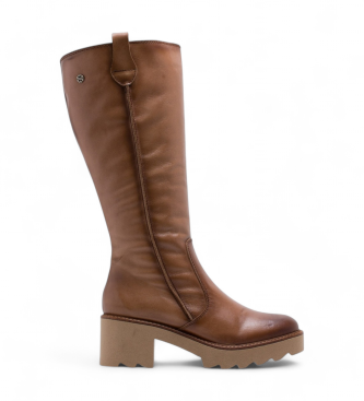 Porronet Bottes en cuir Mayra marron