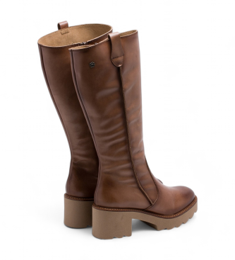 Porronet Bottes en cuir Mayra marron