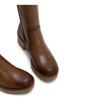 Porronet Bottes en cuir Mayra marron