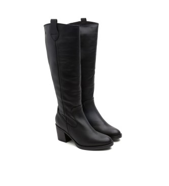 Porronet Jemma Zippered Leather Boots noir