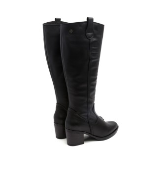 Porronet Jemma Zippered Leather Boots noir