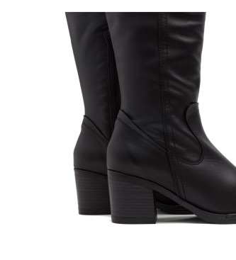 Porronet Jemma Zippered Leather Boots noir