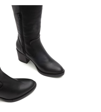 Porronet Jemma Zippered Leather Boots noir