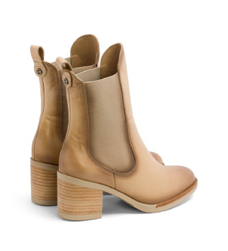 Porronet Bottines en cuir  lastique Joy beige