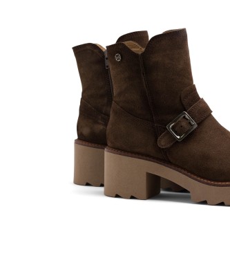 Porronet Bottines en cuir Mar marron