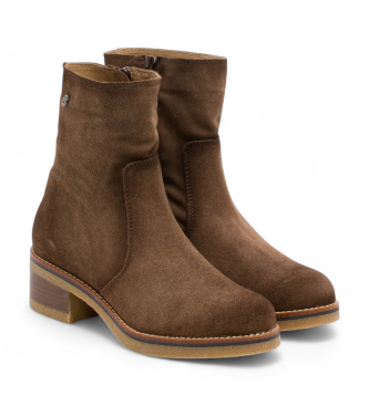 Porronet Bottines en cuir Giunia marron