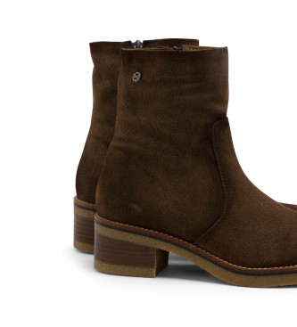 Porronet Bottines en cuir Giunia marron