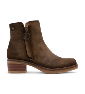 Porronet Brown Gleda Leather Ankle Boots