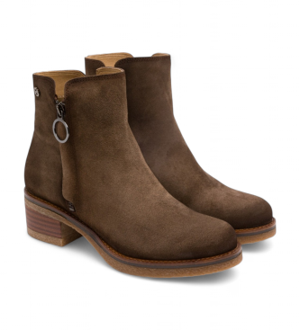 Porronet Brown Gleda Leather Ankle Boots