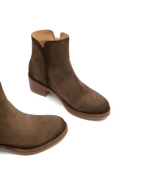 Porronet Brown Gleda Leather Ankle Boots