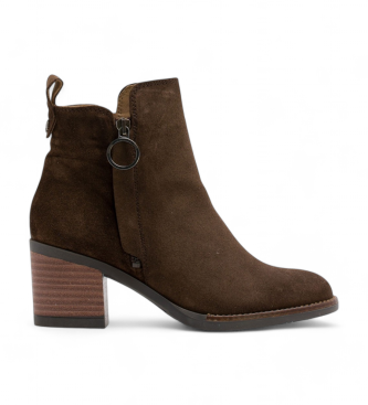 Porronet Brown Juno Leather Ankle Boots