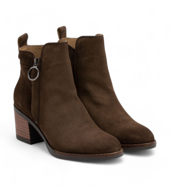 Porronet Brown Juno Leather Ankle Boots