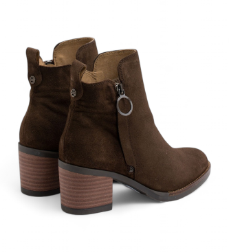 Porronet Brown Juno Leather Ankle Boots