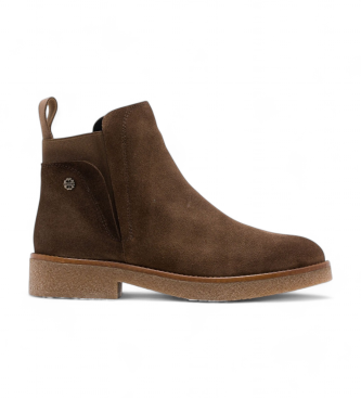 Porronet Brown Danna Leather Ankle Boots