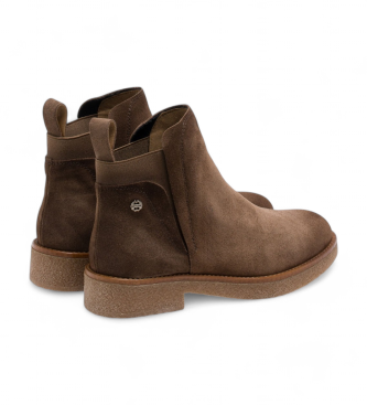 Porronet Brown Danna Leather Ankle Boots