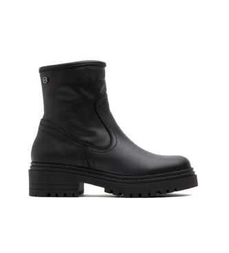 Porronet Fiala - Bottines en cuir avec fermeture clair - noir