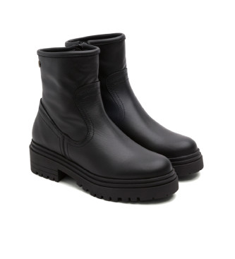 Porronet Fiala - Bottines en cuir avec fermeture clair - noir