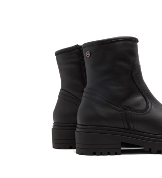 Porronet Fiala - Bottines en cuir avec fermeture clair - noir