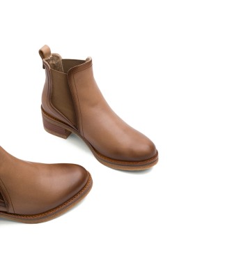 Porronet Gummizug-Stiefeletten aus Leder Giannina taupe