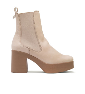 Porronet Botas de tornozelo com elstico Laura taupe