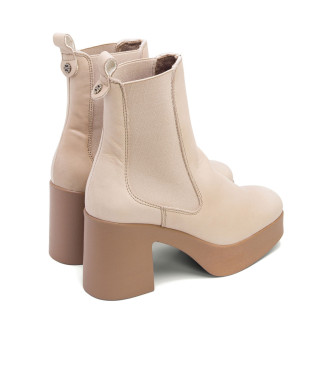 Porronet Ankle Boots With Elastic Heels Laura taupe