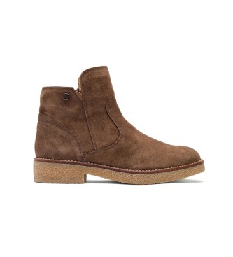 Porronet Botines de Piel Valerie marrn