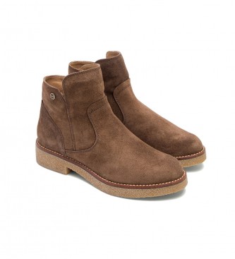 Porronet Botines de Piel Valerie marrn