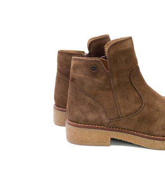 Porronet Botines de Piel Valerie marrn