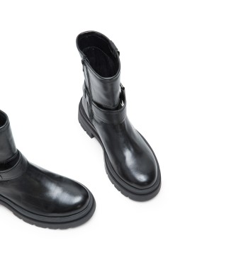 Porronet Botines de Piel Nasya  negro