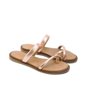 porronet Bronze Carly Leather Sandals