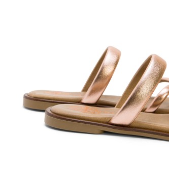 porronet Bronze Carly sandaler i lder