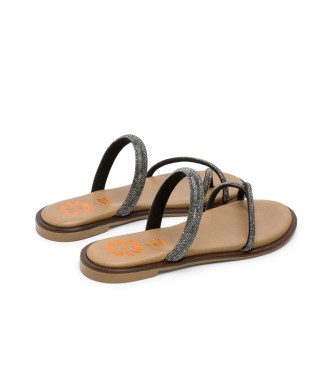 Porronet Cali Leren Sandalen grijs