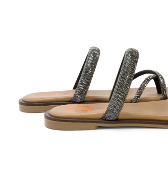 Porronet Cali Leren Sandalen grijs