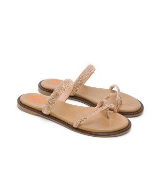 Porronet Sandali Cali in pelle bronzo