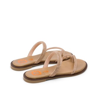 Porronet Sandali Cali in pelle bronzo