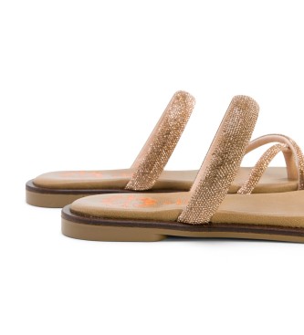 Porronet Sandali Cali in pelle bronzo