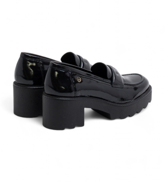 Porronet Maddy Leather Moccasins black