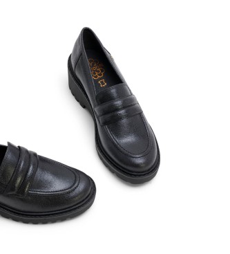 Porronet Mocasines de Piel Lari negro