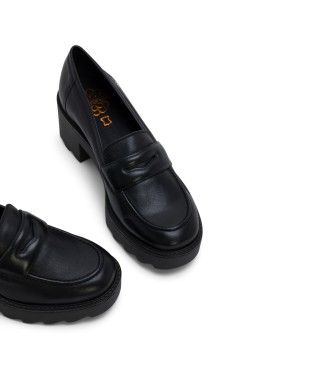 Porronet Mocassins en cuir Mabel noir