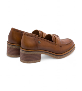 Porronet Mocassins en cuir Garazi marron