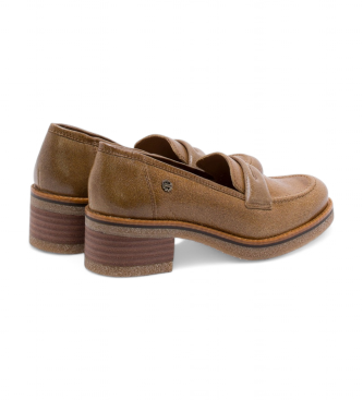 Porronet Mocassins en cuir Galia marron