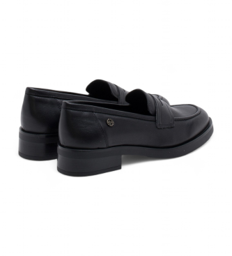 Porronet Mocassins en cuir Eva noir