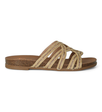 Porronet Leather sandals 3017 gold