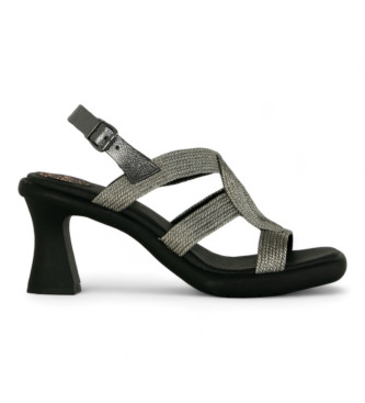porronet Silver lead sandals -Heel height 9cm